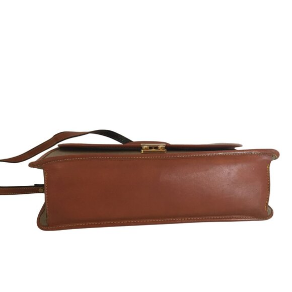 VTG Dooney & Bourke Womens Olive Green All-Weather Leather Messenger Bag - Picture 6 of 14